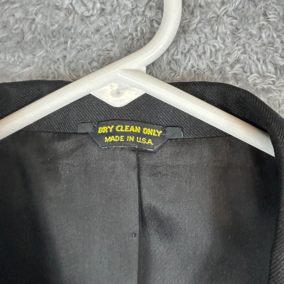 Pagano West Rockabilly Western Style Black Double Breasted Tailored Blazer - Picture 4 of 11